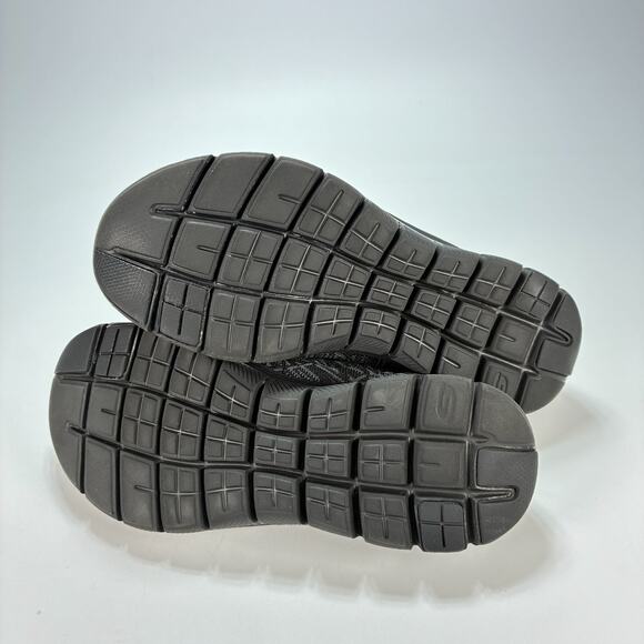 Skechers Flex Appeal 2.0 Black Slip on Dual Lite Running Shoes Women's Size 8.5 - Picture 8 of 11